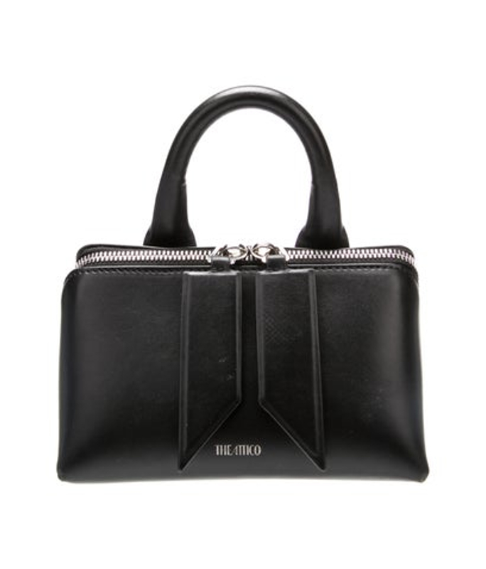 Attico Leather Top Handle Bag