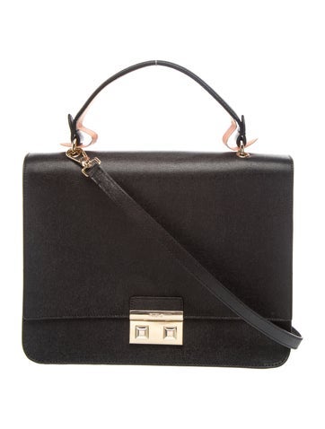 Leather Top Handle Bag