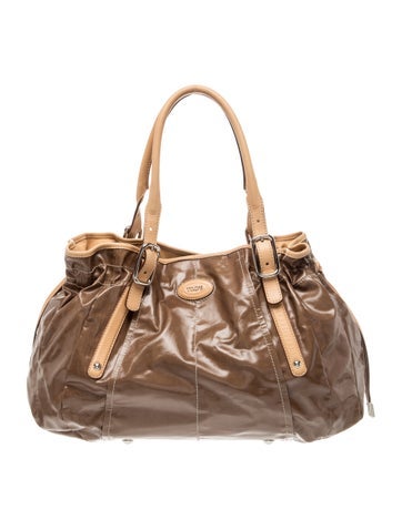 Tod's Patent Leather Top Handle Bag