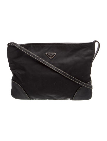 Prada Enameled Metal Triangle Shoulder Bag Vintage