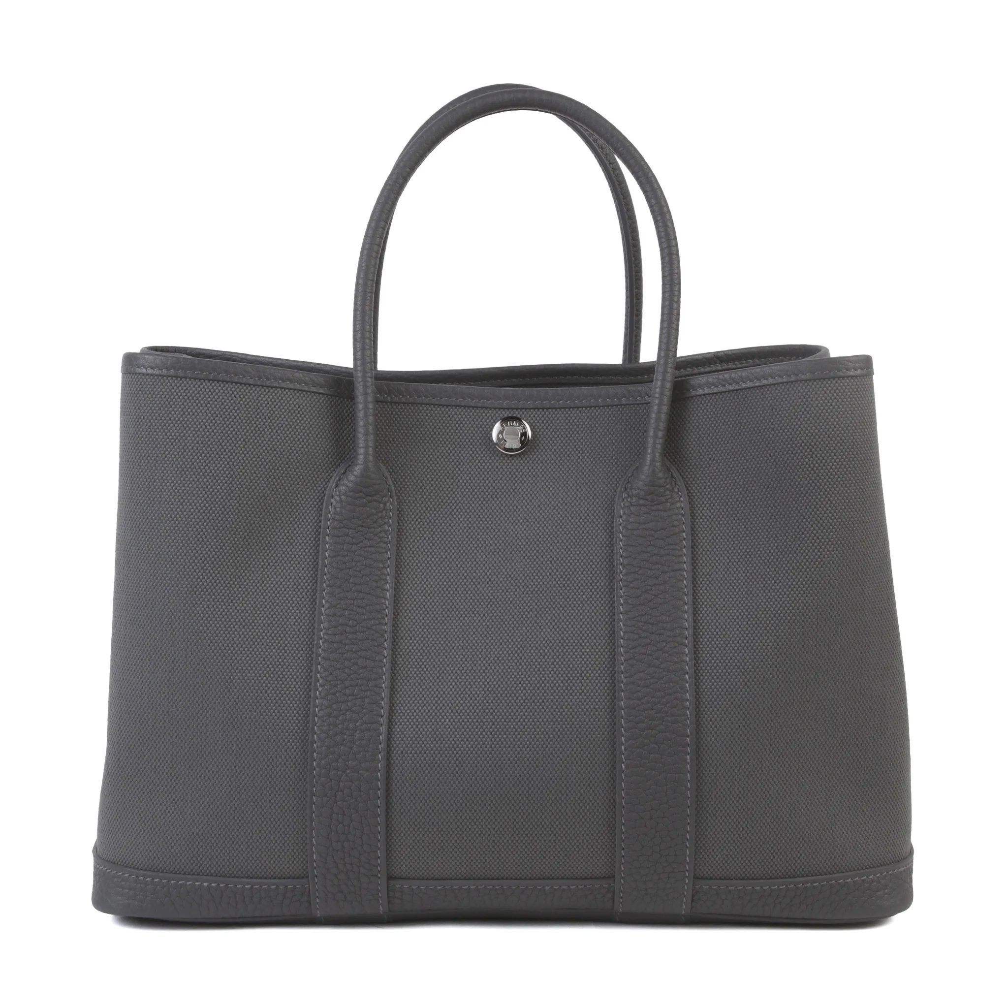 Brand New ( Rank N ) HERMÈS Garden Party TPM Ardoise (85) Toile H canvas Negonda Palladium hardware G (2026)