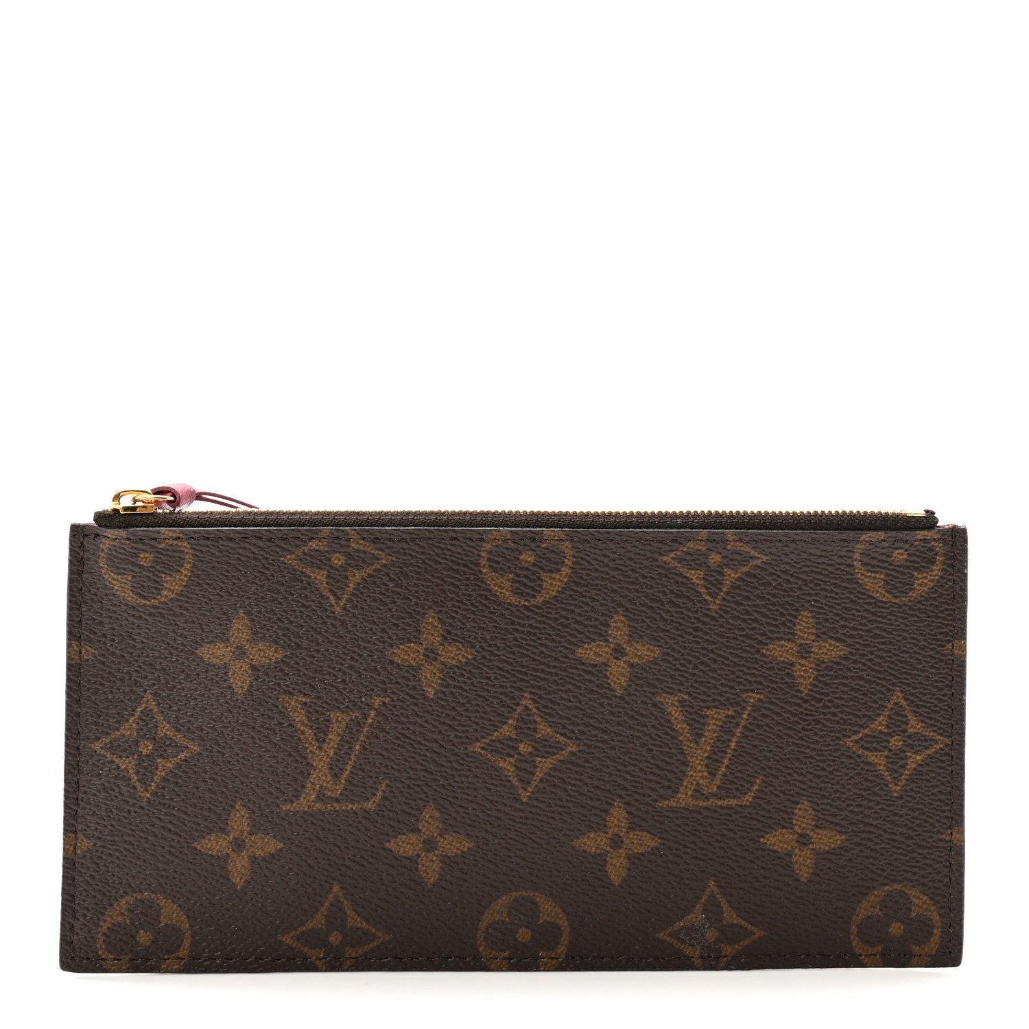 Louis Vuitton Monogram Felicie Chain Wallet Zippered Insert Fuchsia