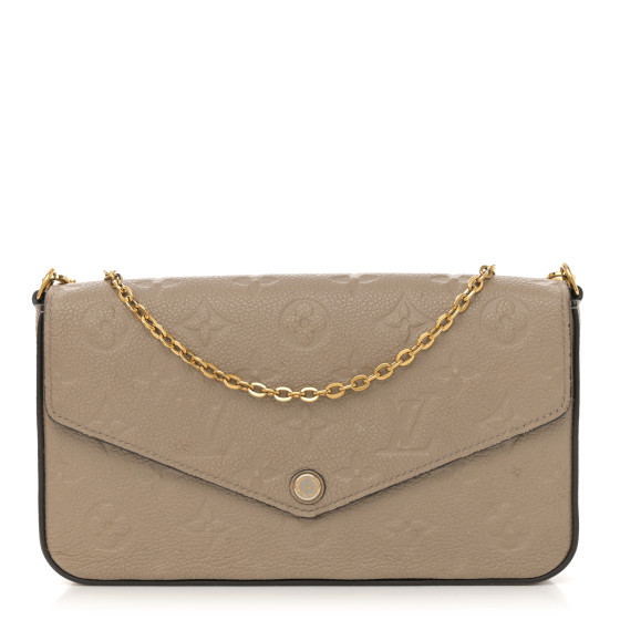 Louis Vuitton Empreinte Pochette Felicie Chain Wallet Tourterelle