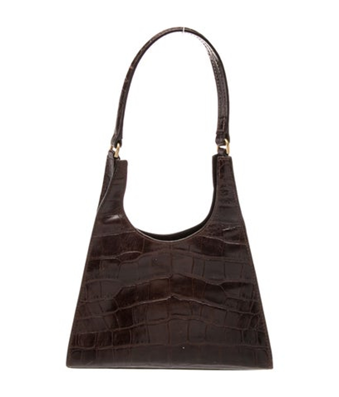 Staud Embossed Leather Shoulder Bag