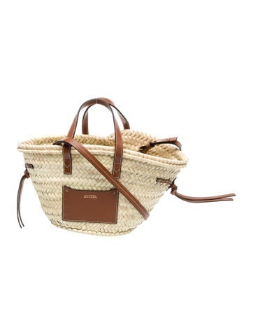 Isabel Marant Straw Top Handle Bag