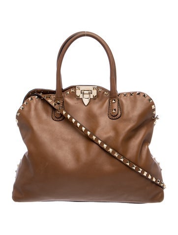 Rockstud Top Handle Bag