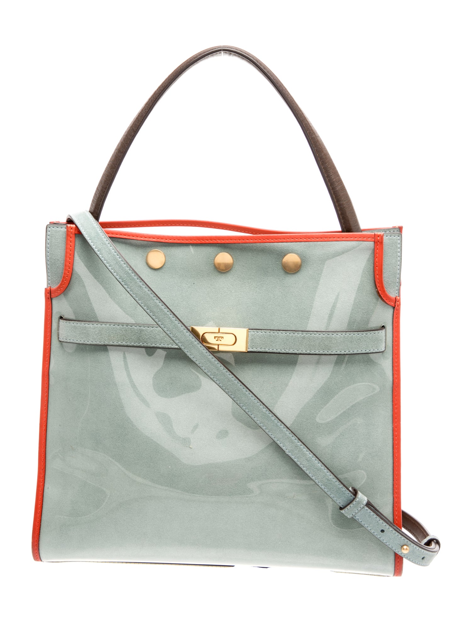 Leather Lee Radziwill Raincoat Double Bag Small