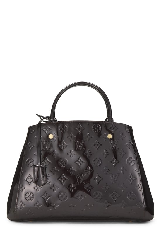 Black Monogram Vernis Montaigne BB