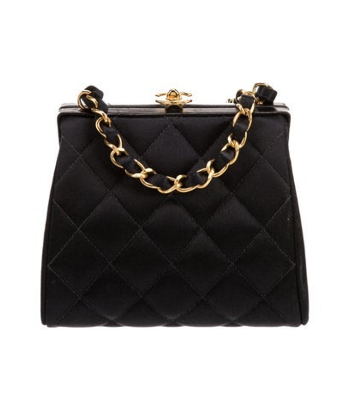 Chanel Satin Cc Frame Bag