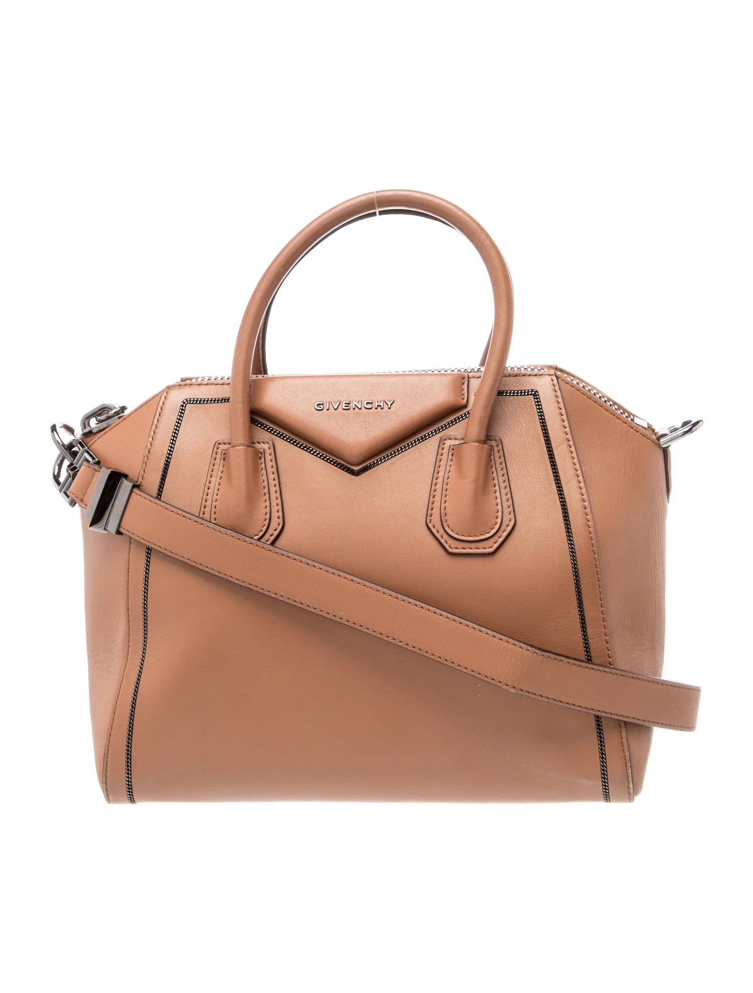 Leather Antigona Satchel Medium