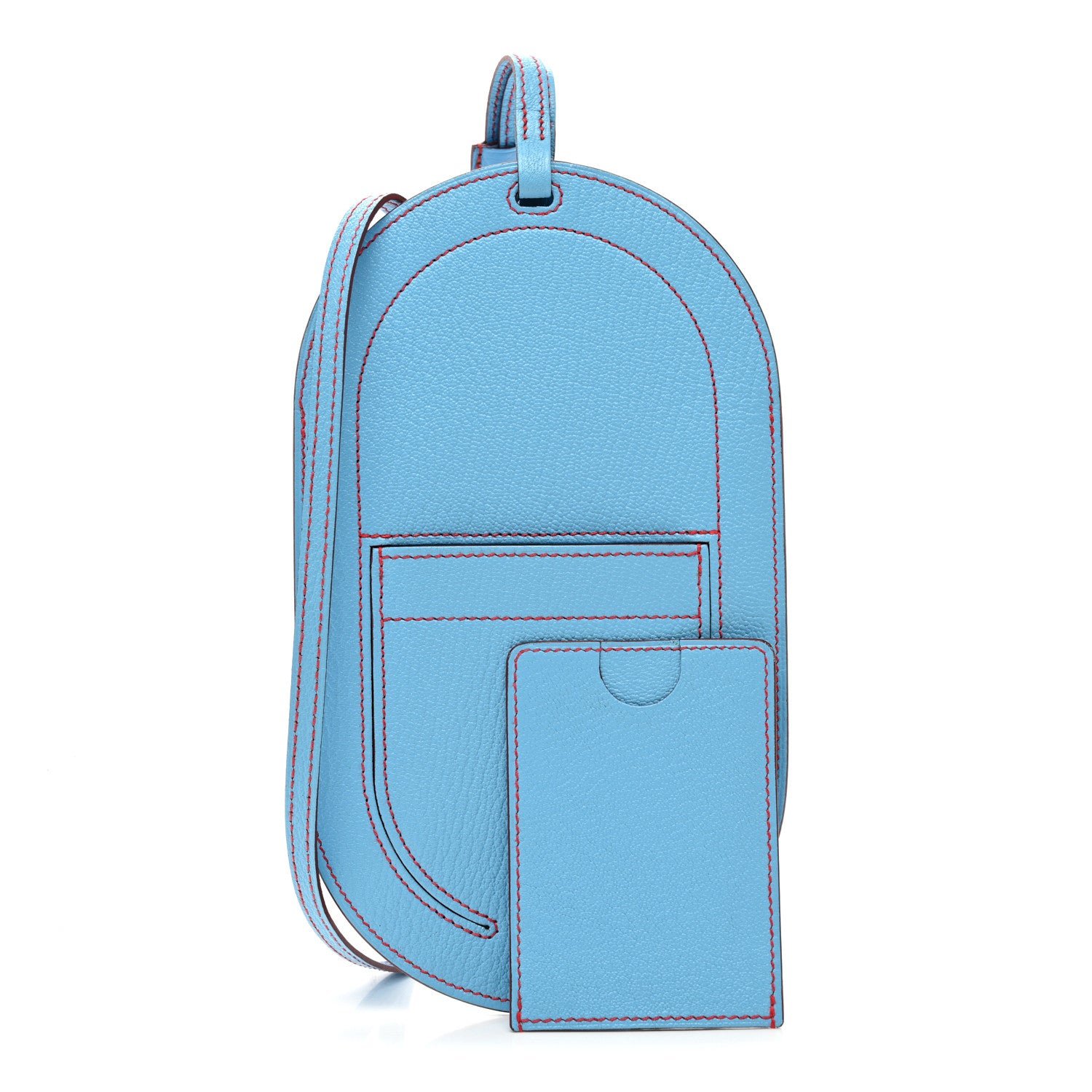 Hermes Chevre Mysore In-The-Loop Phone To Go GM Case Celeste