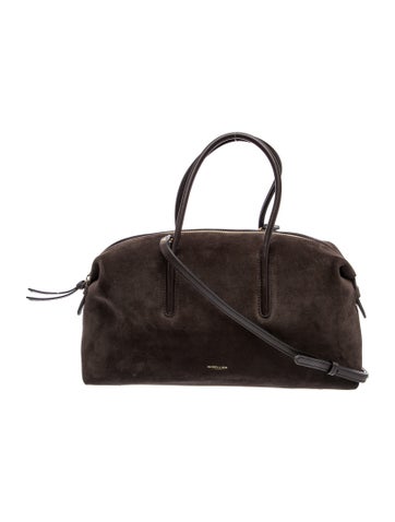 Suede Top Handle Bag