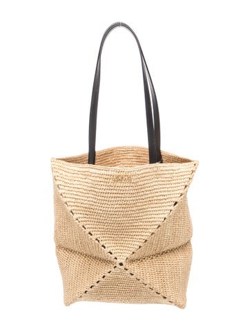 Raffia LOEWE Paula's Ibiza Puzzle Fold Large 2024