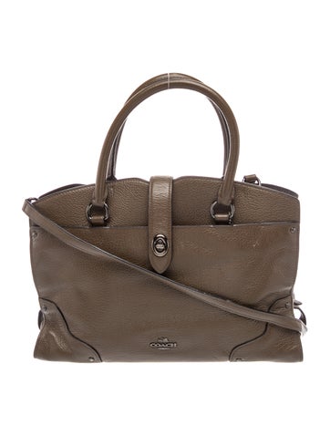 Leather Top Handle Bag
