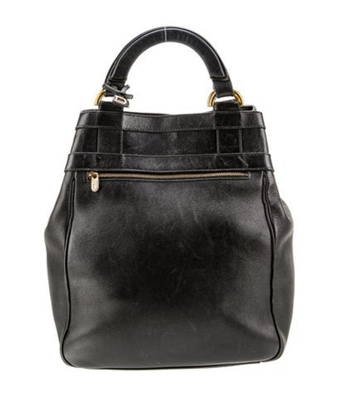 Delvaux Leather Top Handle Bag