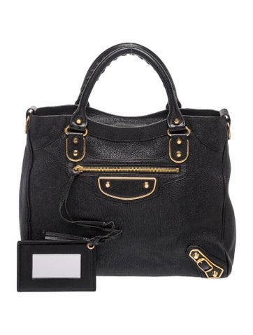 Leather Motocross Metallic Edge Velo Bag