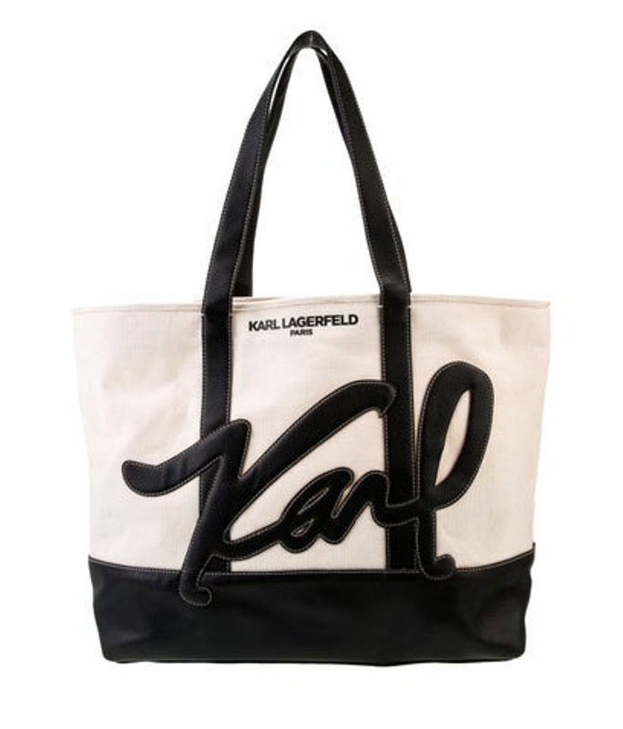 Karl Lagerfeld Lagerfeld Canvas Tote