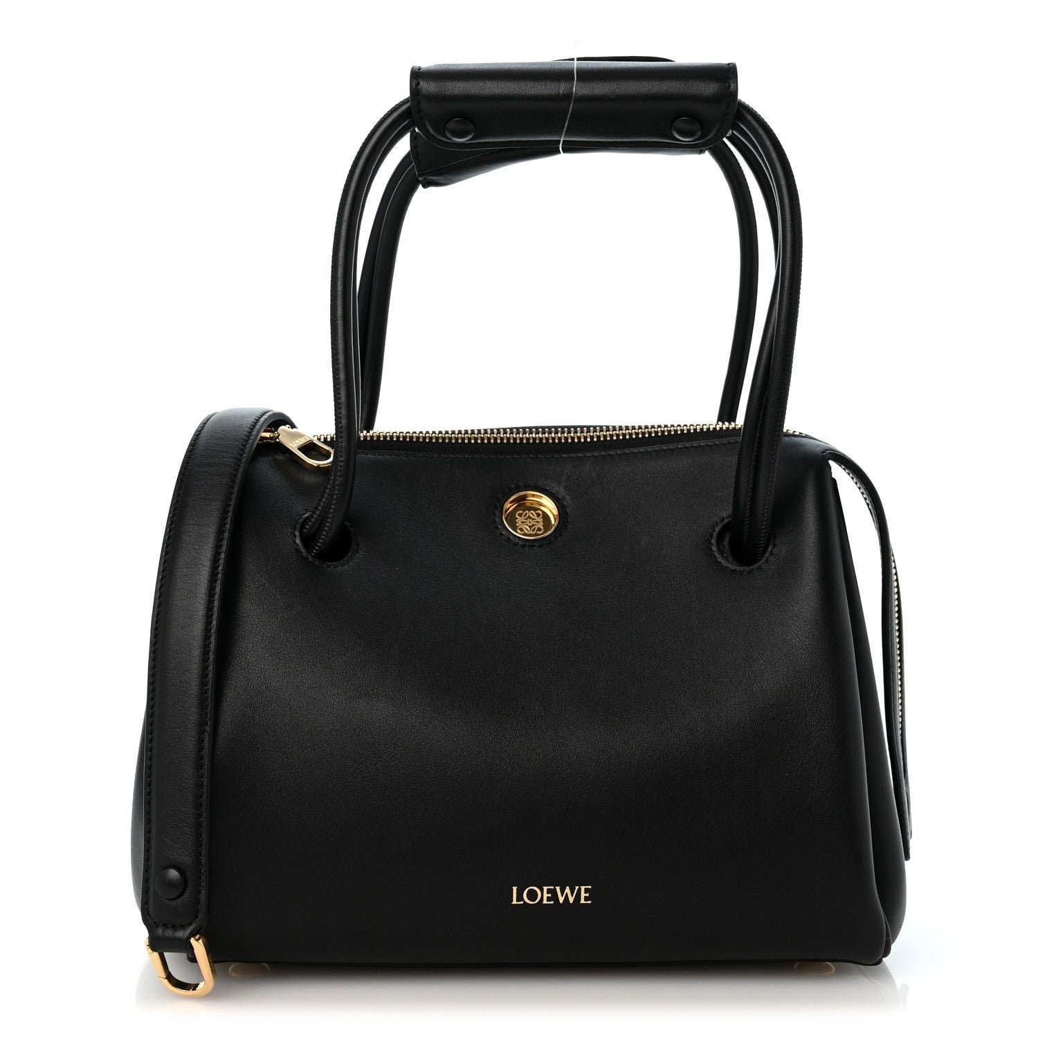 Loewe Supple Calfskin Small Madrid Bag Black