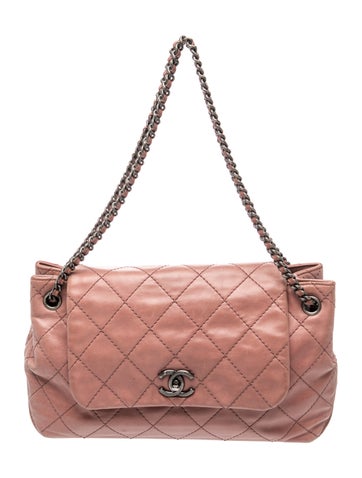 Quilted Accordion Flap Bag