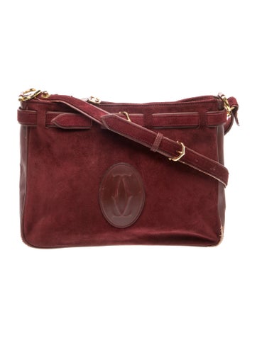 Cartier Suede Shoulder Bag