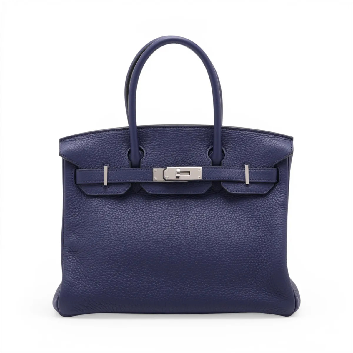 Hermès Birkin 30 Le Tournay Taurillon Clemence Blue encre Silver Metal Fittings