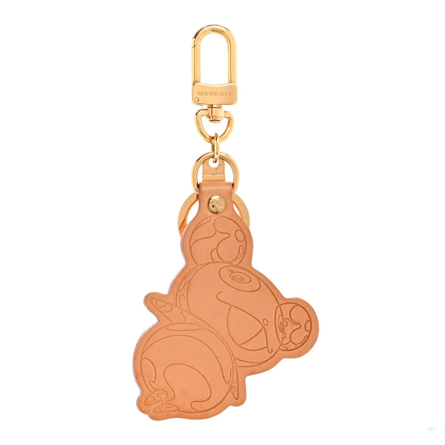 Louis Vuitton Louis Vuitton Vachetta Monogram Panda Key Ring Bag Charm