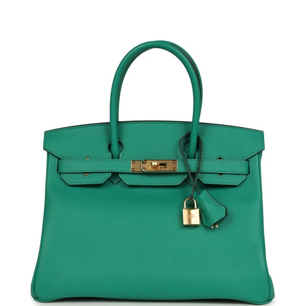 Hermes Hermes Birkin 30 Vert Jade Epsom Gold Hardware