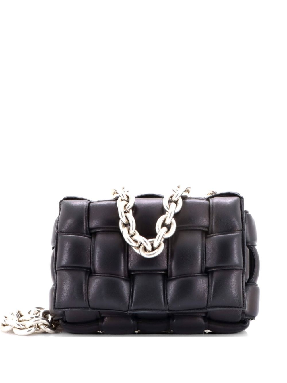 Cassette Chain Padded Maxi Intrecciato Leather crossbody bag