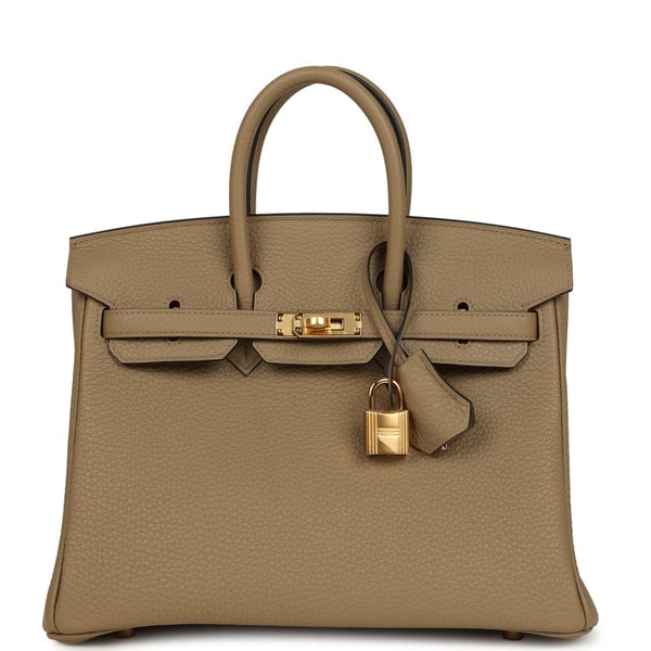 Hermes Hermes Birkin 25 Beige Marfa Togo Gold Hardware