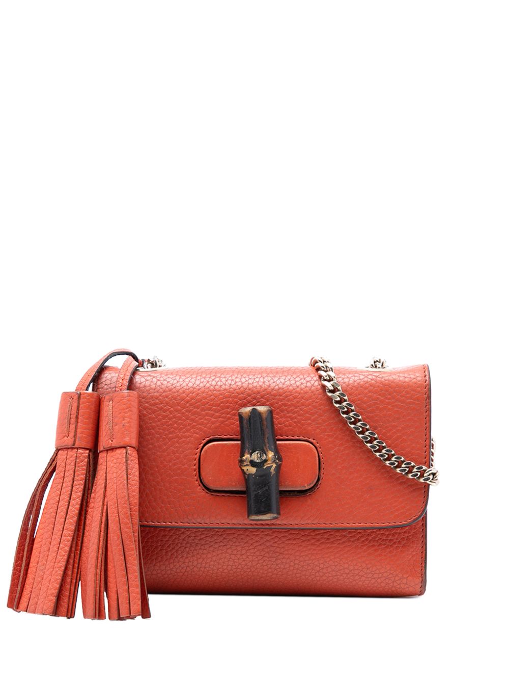 2016-2026 Small Leather Miss Bamboo crossbody bag