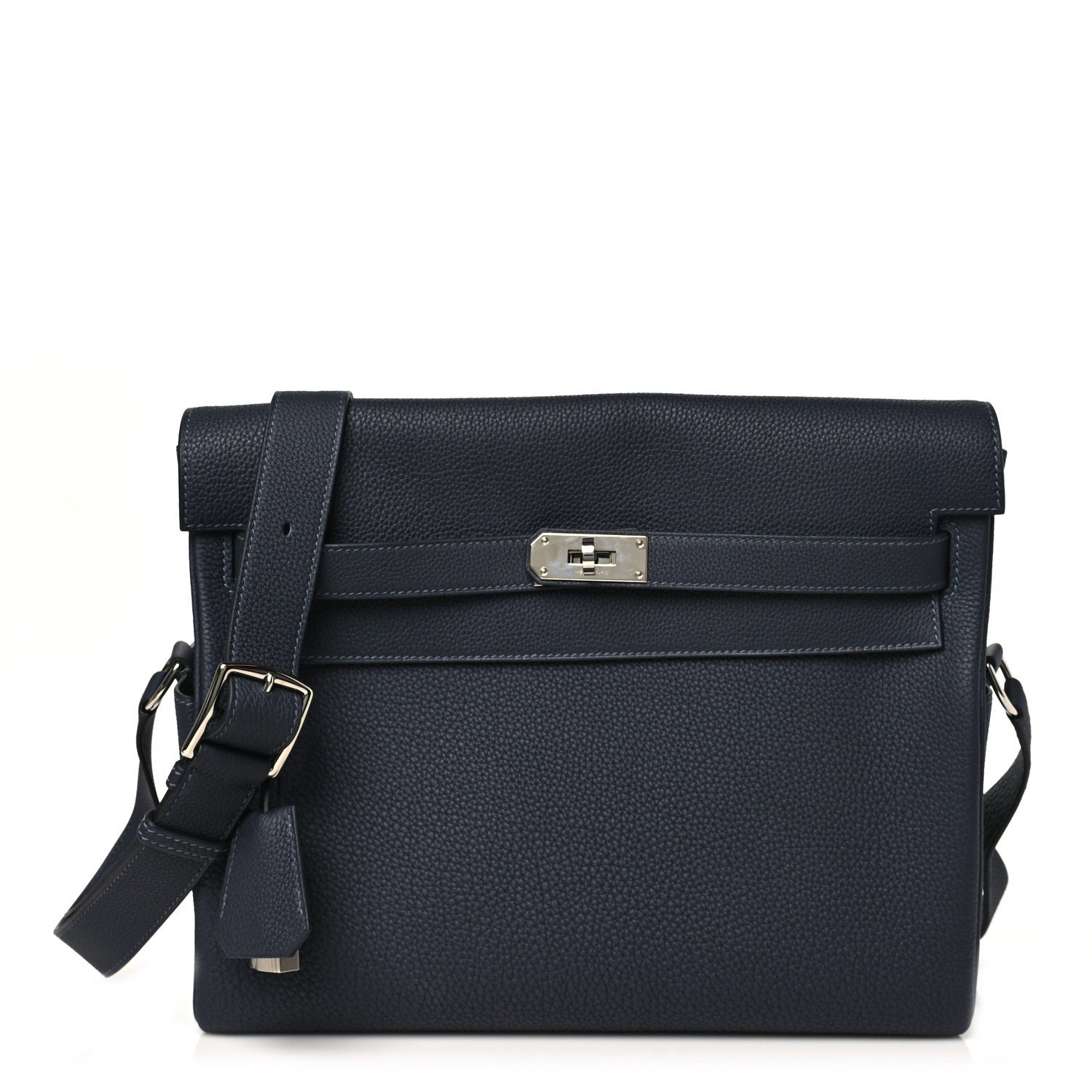 Hermes Togo Kelly Messenger GM Bleu Nuit