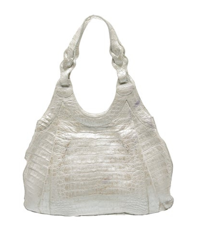 Nancy Gonzalez Gonzalez Embossed Leather Shoulder Bag