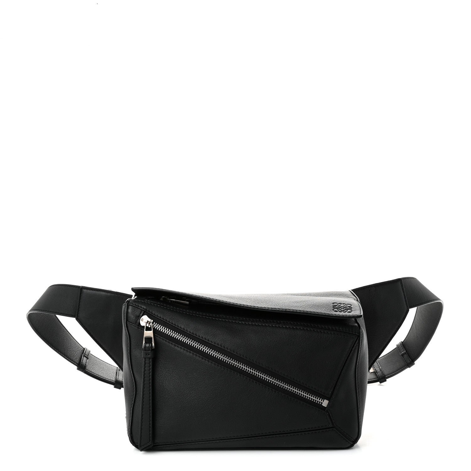 Loewe Calfskin Small Puzzle Bumbag Black