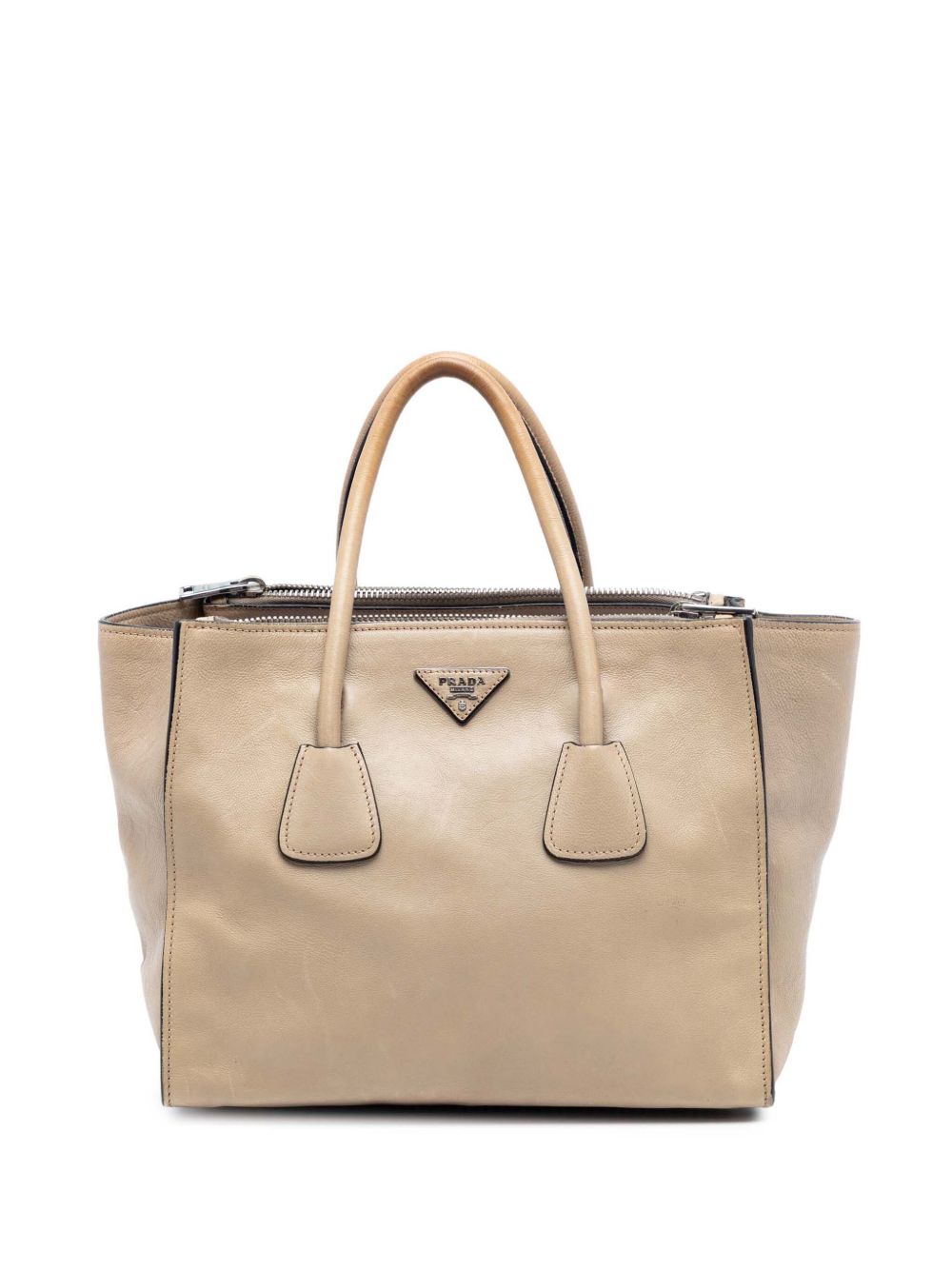 2015-2026 Glace Calf Twin Pocket Double Handle satchel