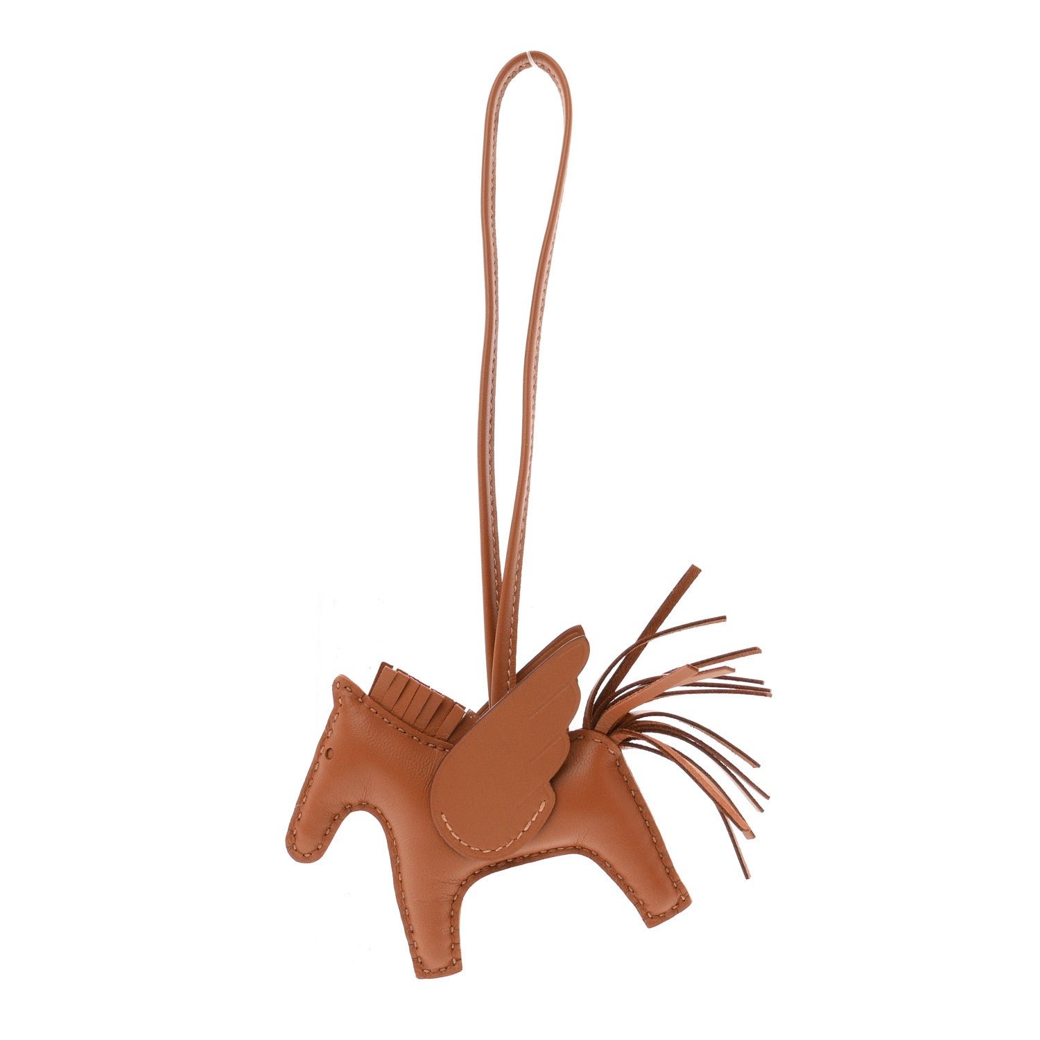 Milo Lambskin Swift Grigri Rodeo Pegase Horse Bag Charm PM Gold