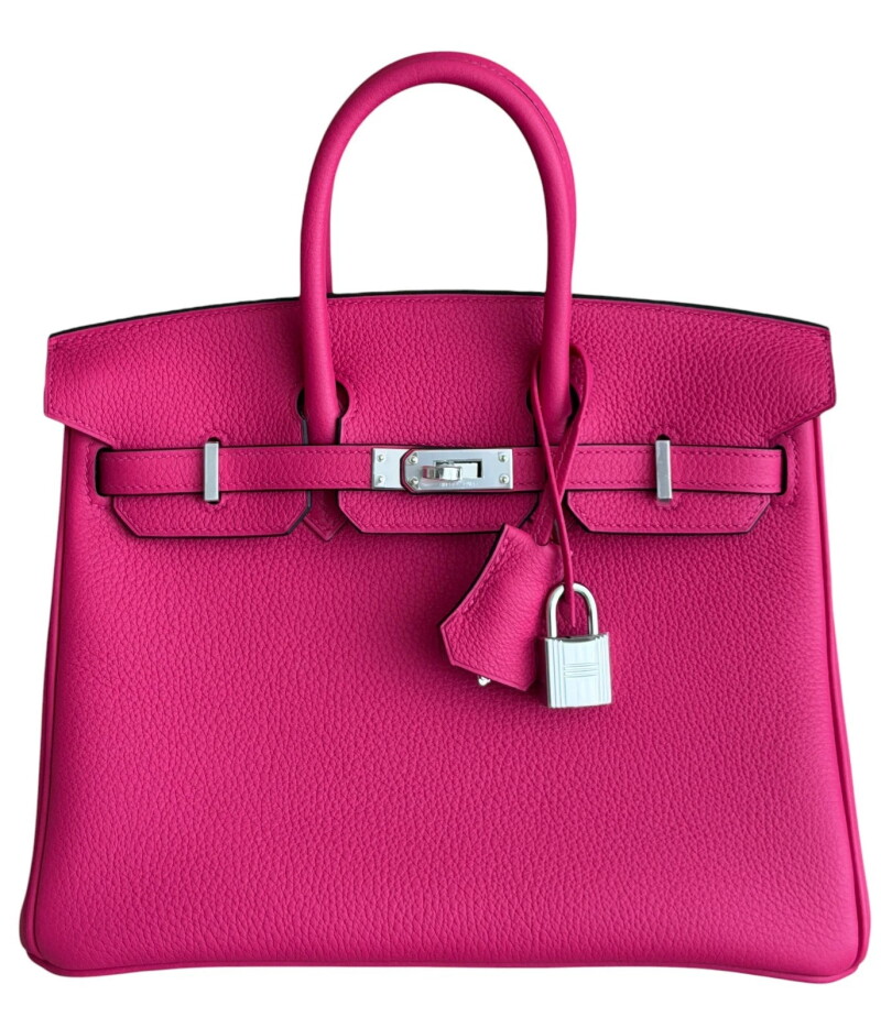 Rose Mexico Togo Birkin 25 Palladium Hardware, 2026