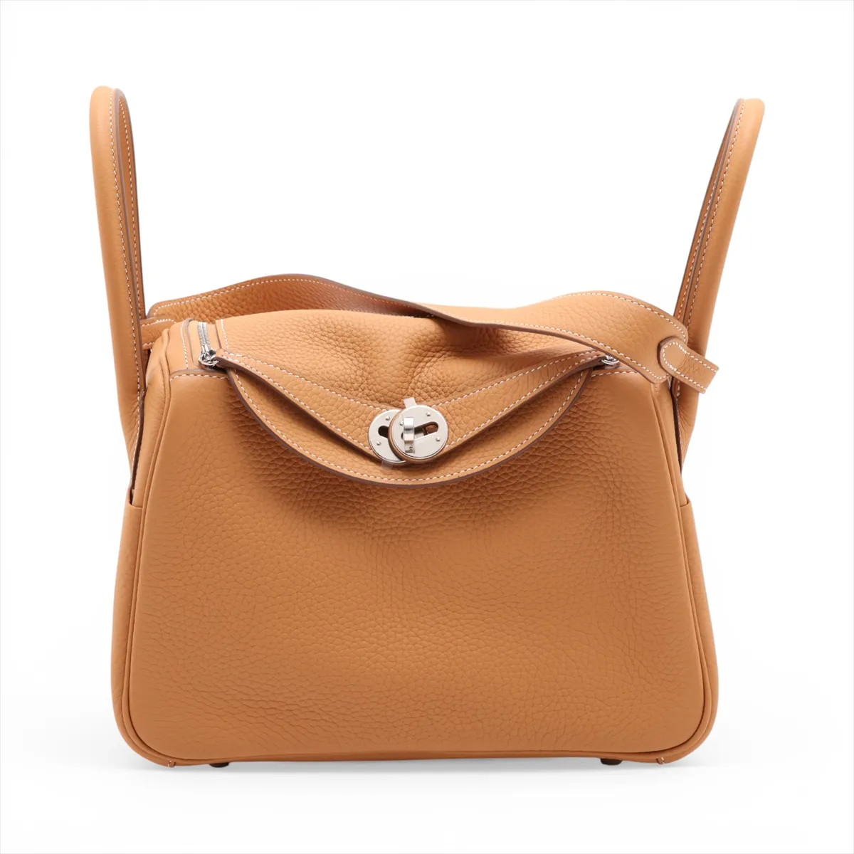 Hermès Lindy 26 Taurillon Clemence Natural sable Silver Metal Fittings