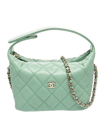 Mini Quilted Hobo w/ Chain