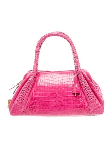 Salvatore Ferragamo Crocodile Top Handle Bag