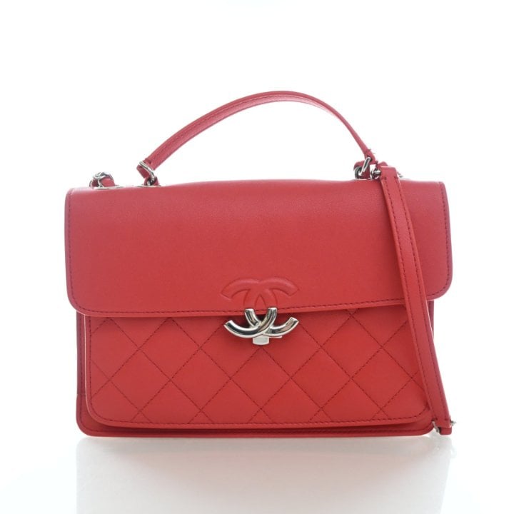 Chanel Medium Calfskin CC Box Flap Bag