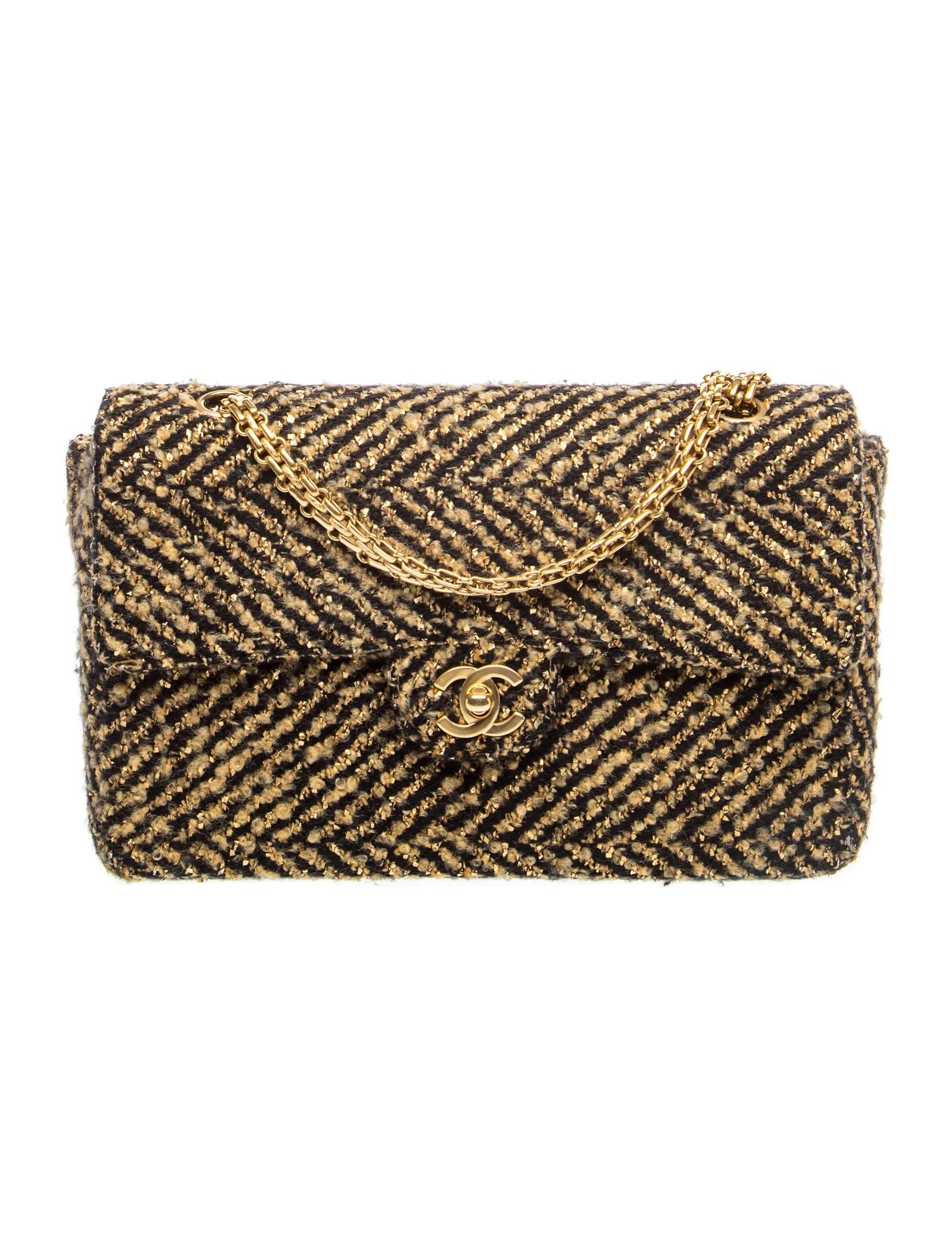 Tweed Medium Single Flap Bag