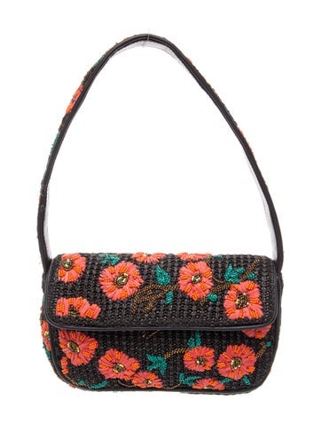 Staud Raffia Shoulder Bag