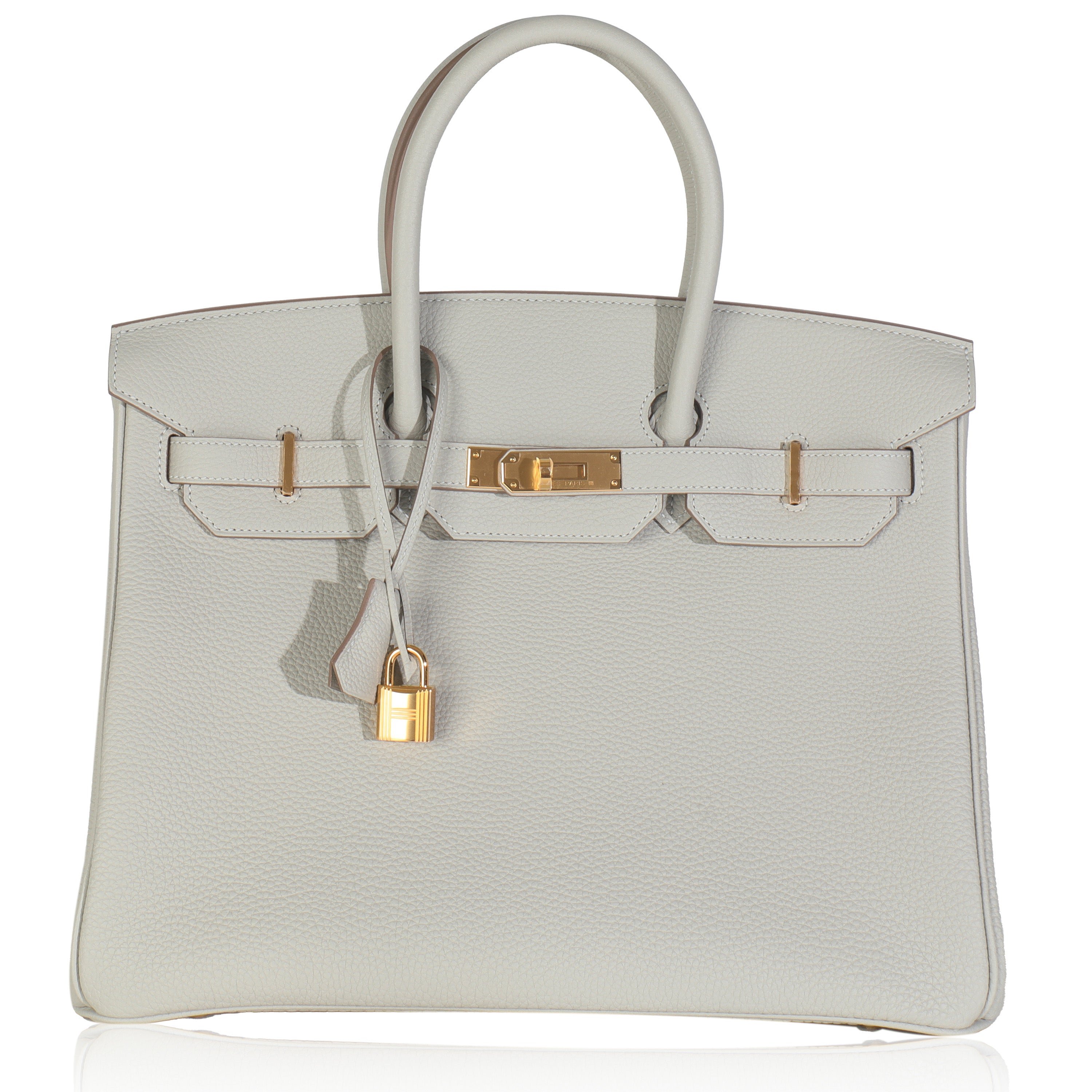 Hermes Gris Neve Togo Birkin 35 GHW