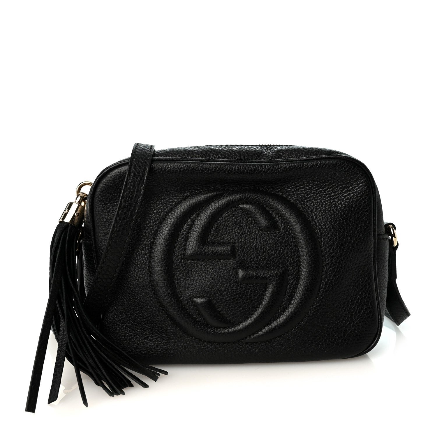 Gucci Pebbled Calfskin Small Soho Disco Bag Black