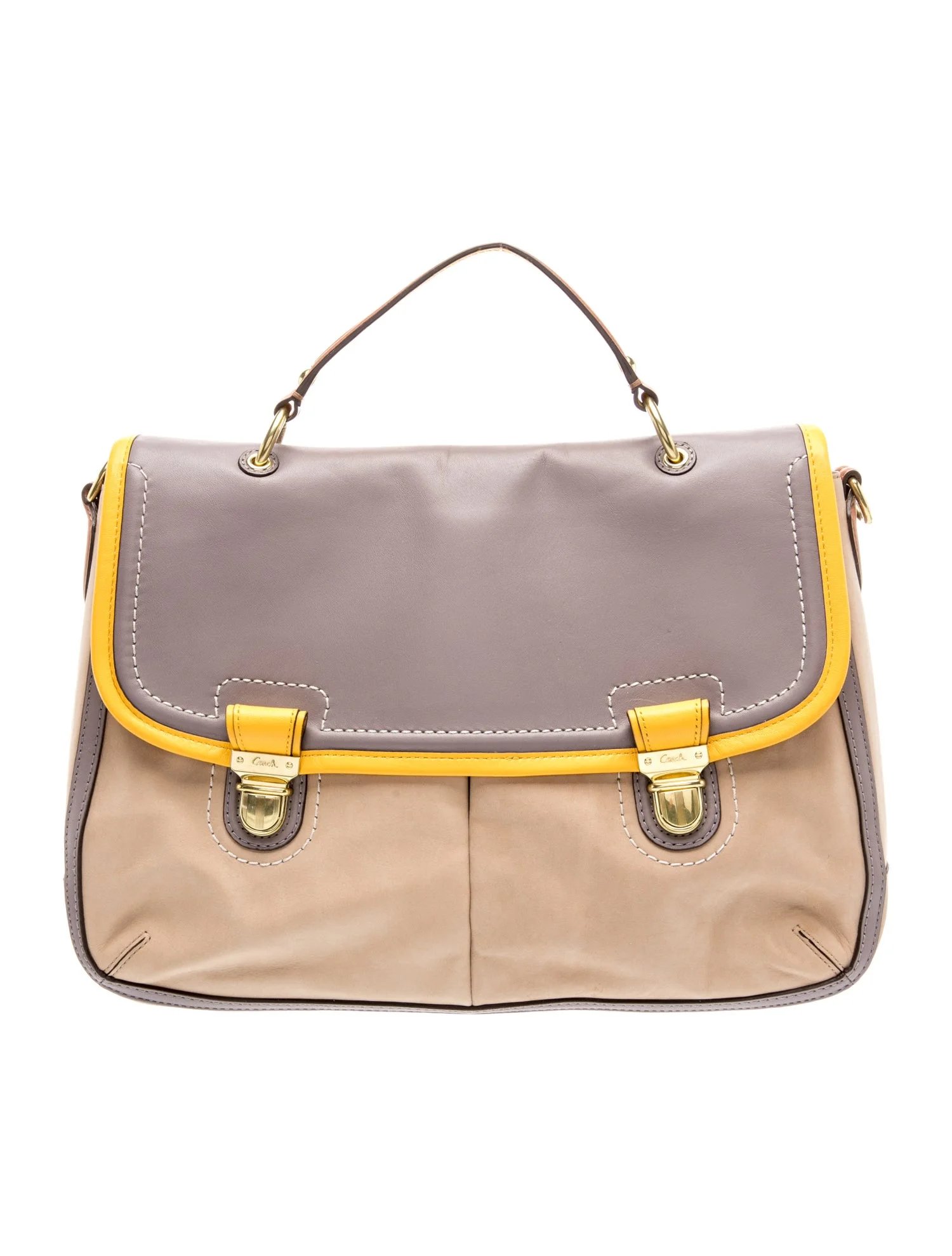Leather Top Handle Bag