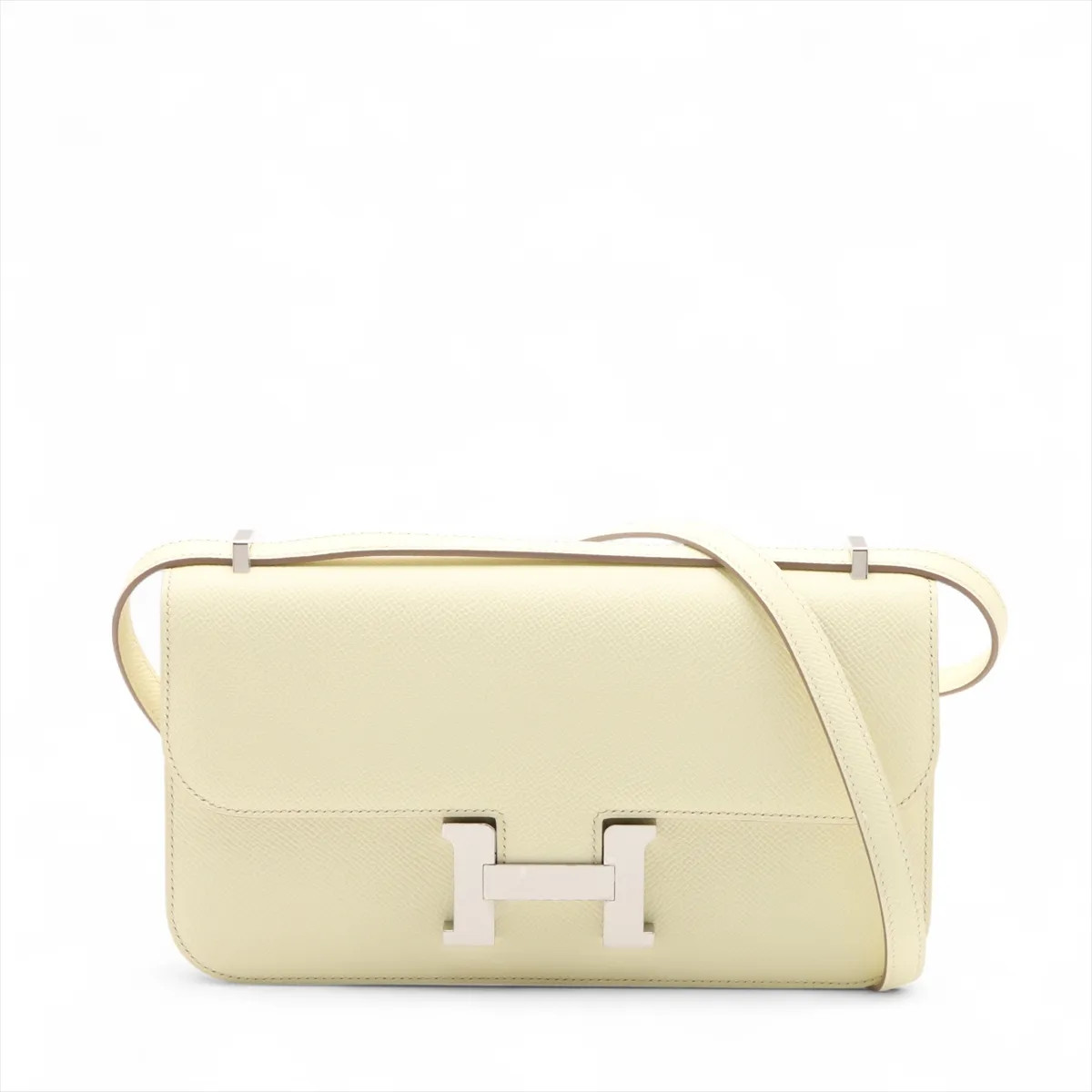 Hermès Constance Elan Miroir Veau Epsom Joanne Milton Silver Metal Fittings