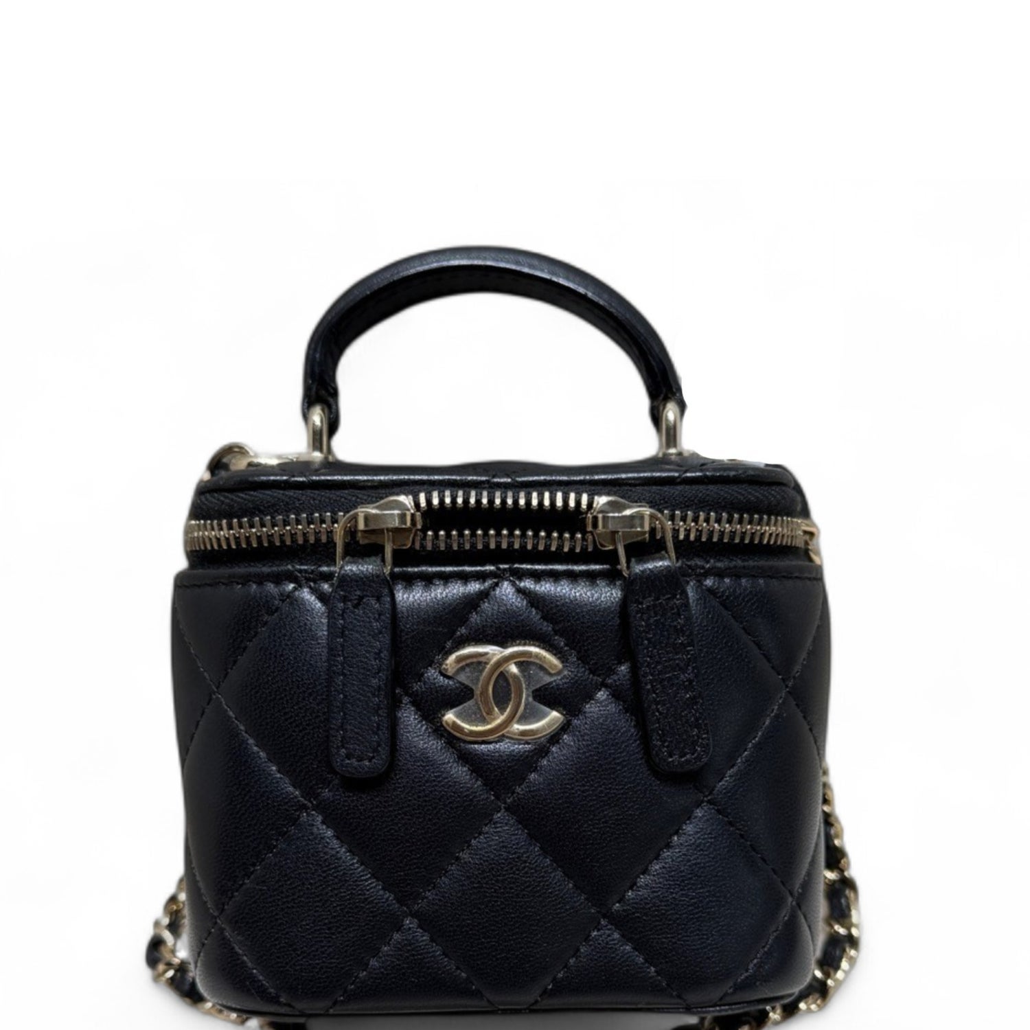 Chanel Calfskin Top le Vanity Case Mini