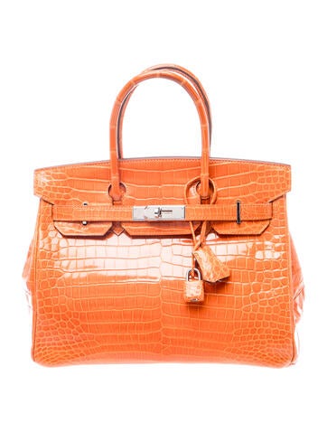Shiny Porosus Crocodile Birkin 30