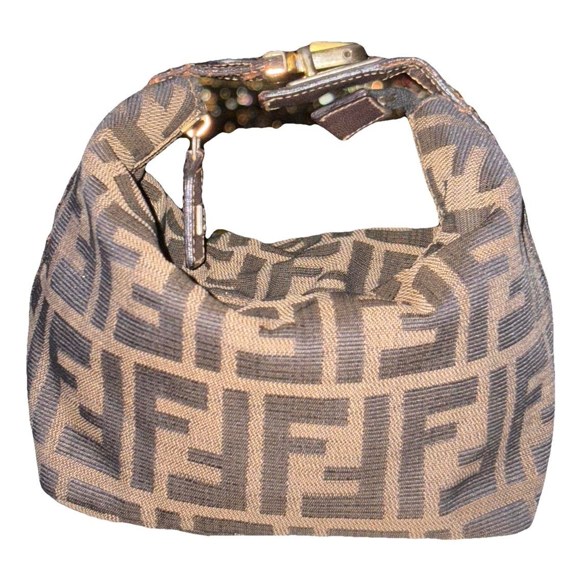 Double F cloth clutch bag