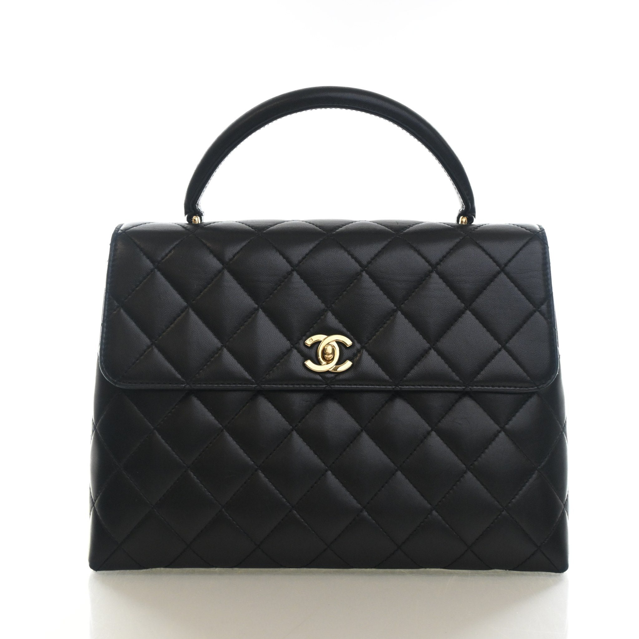 Chanel Vintage Lambskin Kelly Top Handle